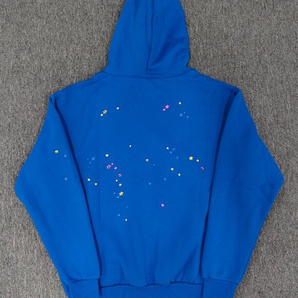 Spider Hoodie P*NK V2 Marina Blue Sizes Small, Medium and Large - Picture 2 of 5